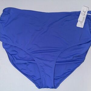 Anne Cole Blue High-Waisted Bikini Bottom XL